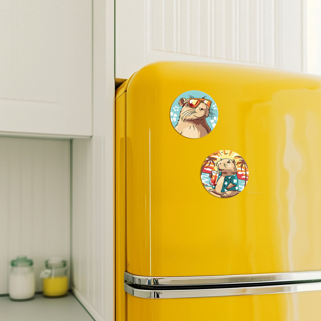 ФРЕЯ PNBM-036 Набор для раскрашивания по номерам (на магните) 9 х 9 см Капибара на отдыхе