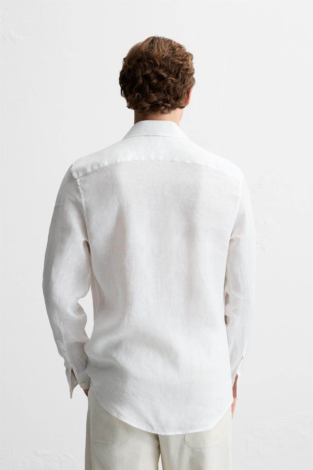 100% LINEN SHIRT - Zara фото 3