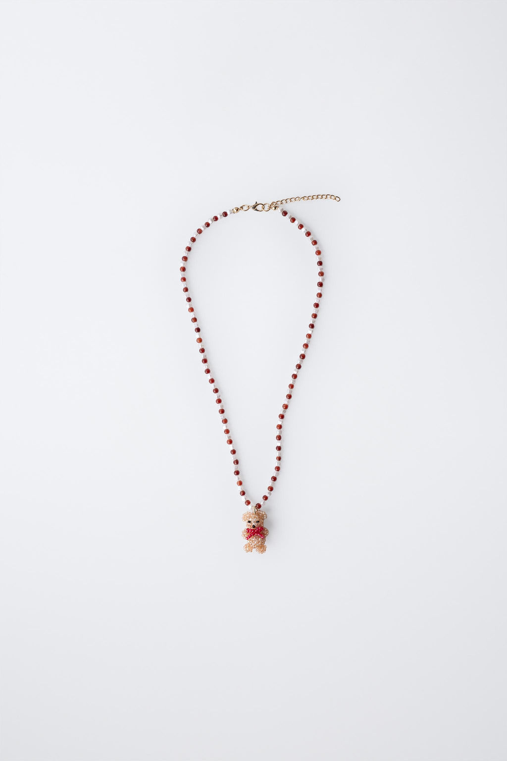 BEADED NECKLACE WITH BEAR