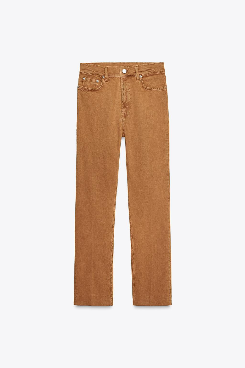 ZW COLLECTION HIGH-WAIST BOOTCUT CROPPED JEANS - Zara фото 7