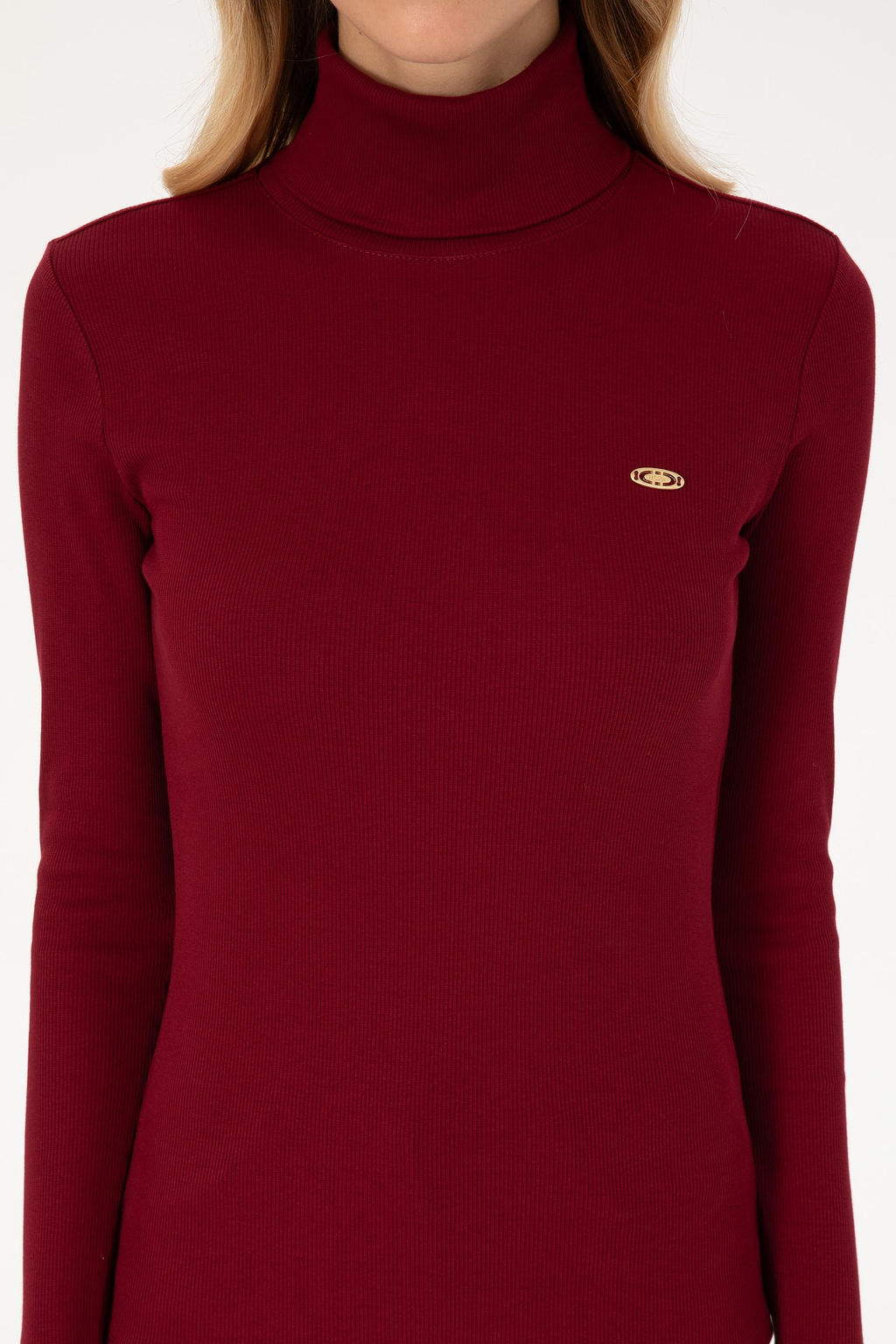 Kad_n Bordo Sweatshirt Sepette S_rpriz _ndirim