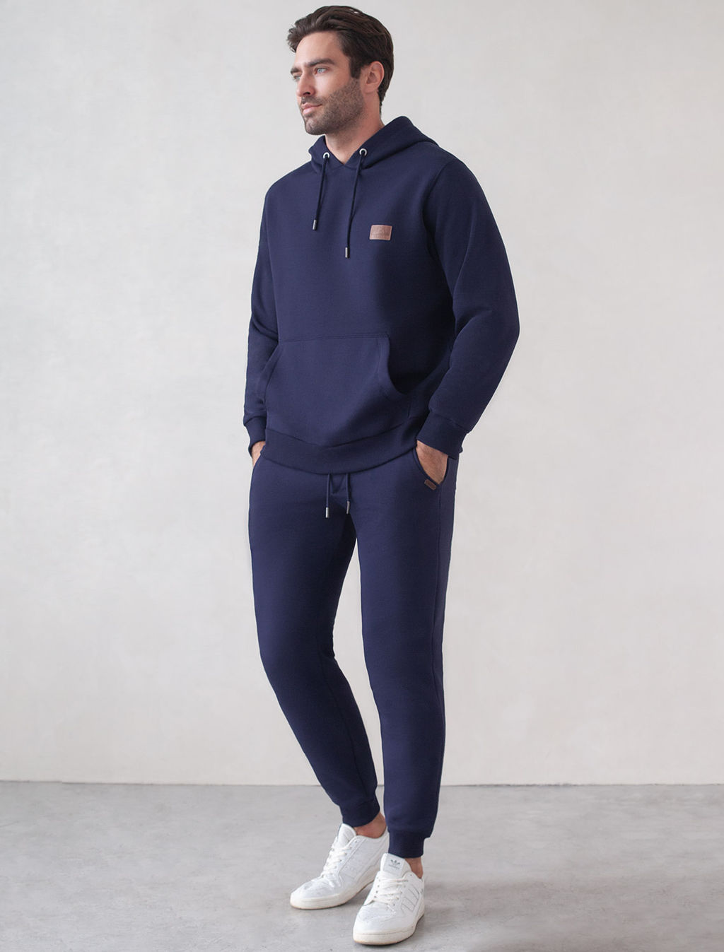 Худи на молнии из премиального футера трехнитки с начесом - Vilatte фото 5