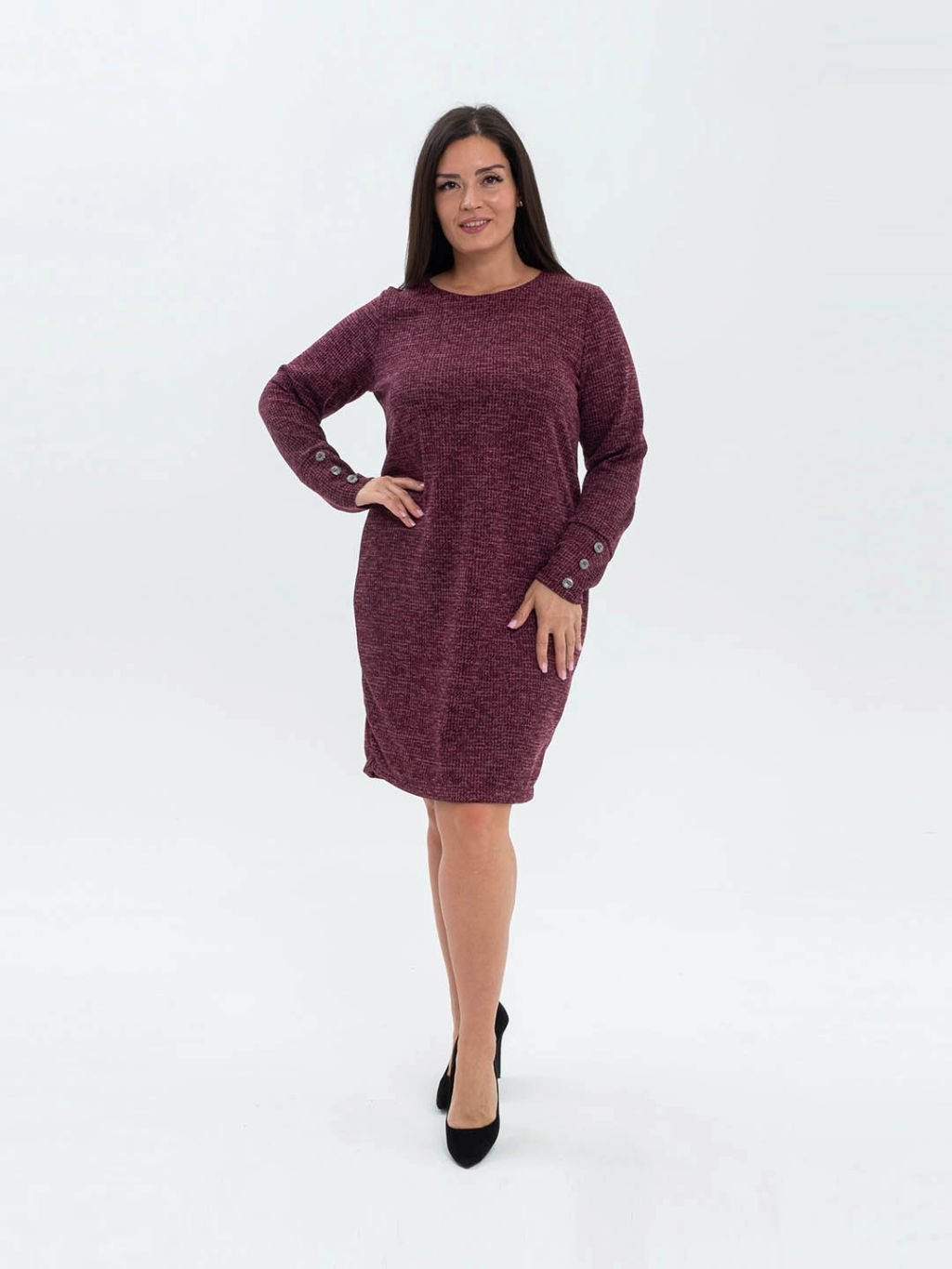 Платье женское, цвет бордо