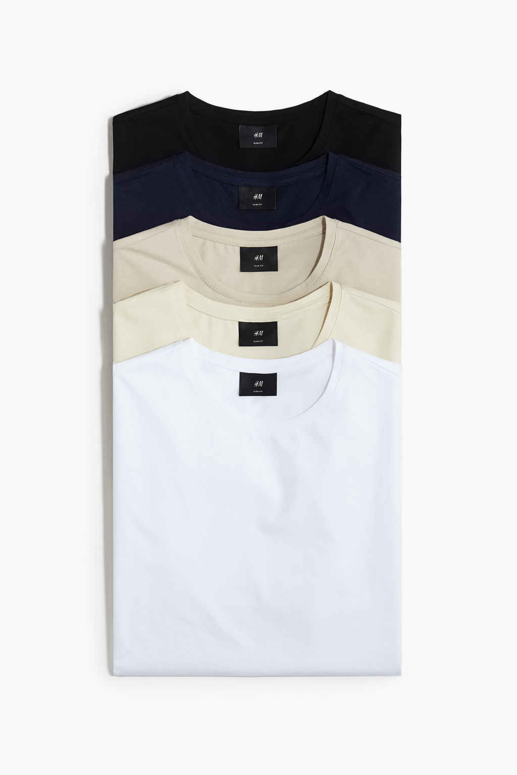 Pack de 5 camisetas Slim Fit - H&m фото 4