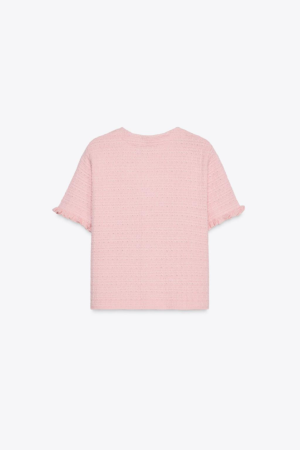 RUFFLED KNIT CARDIGAN - Zara фото 5