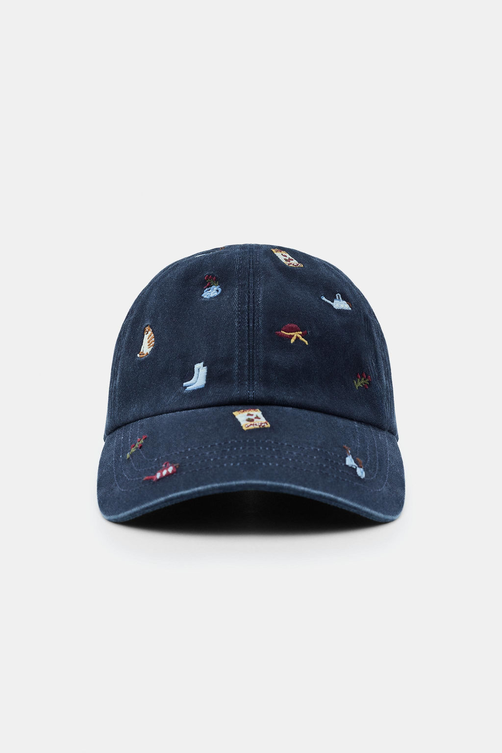 TWILL CAP WITH EMBROIDERY