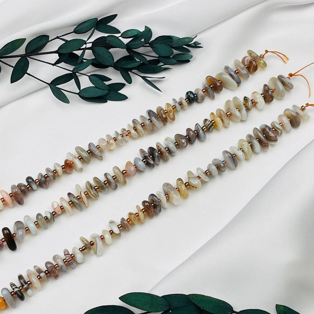 Бусины для украшений из ботсванского Агата