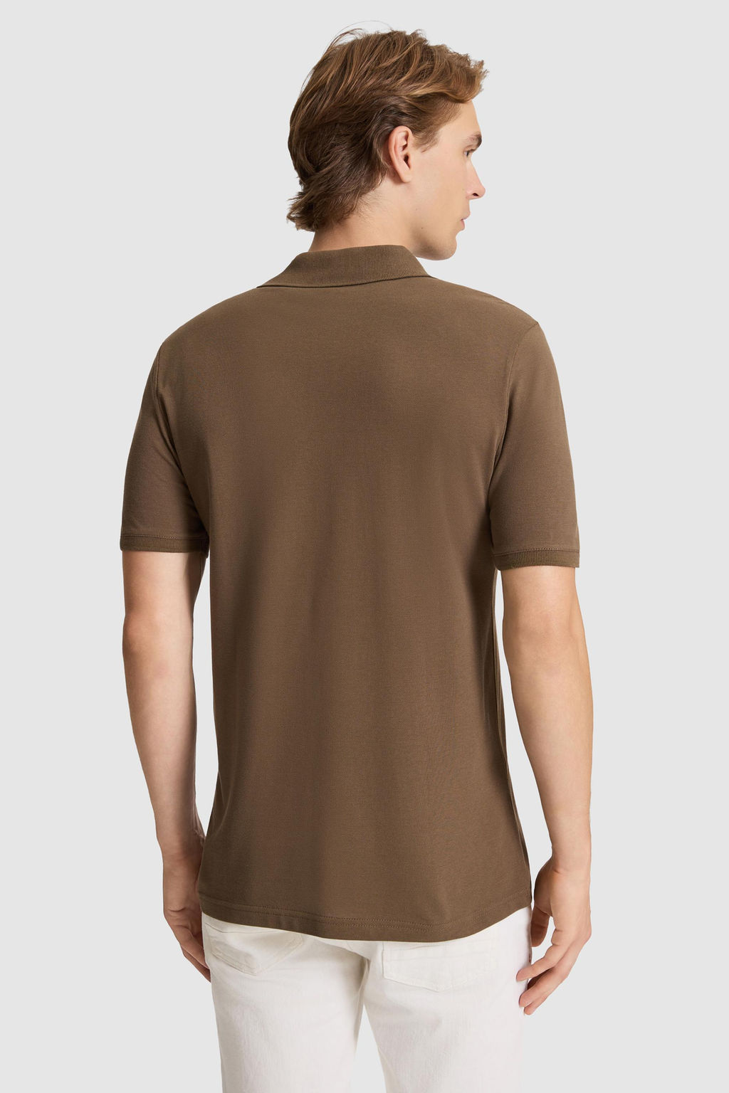 Erkek Kahverengi Regular Fit Polo Yaka Ti__rt