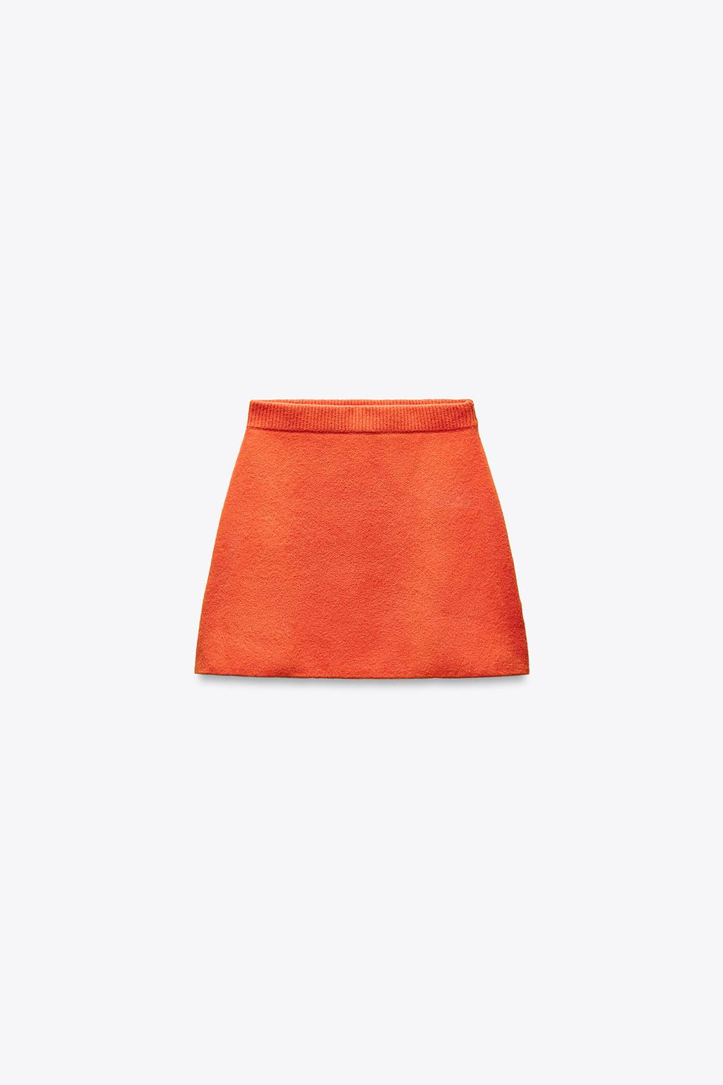 PLAIN KNIT MINI SKIRT - Zara фото 6