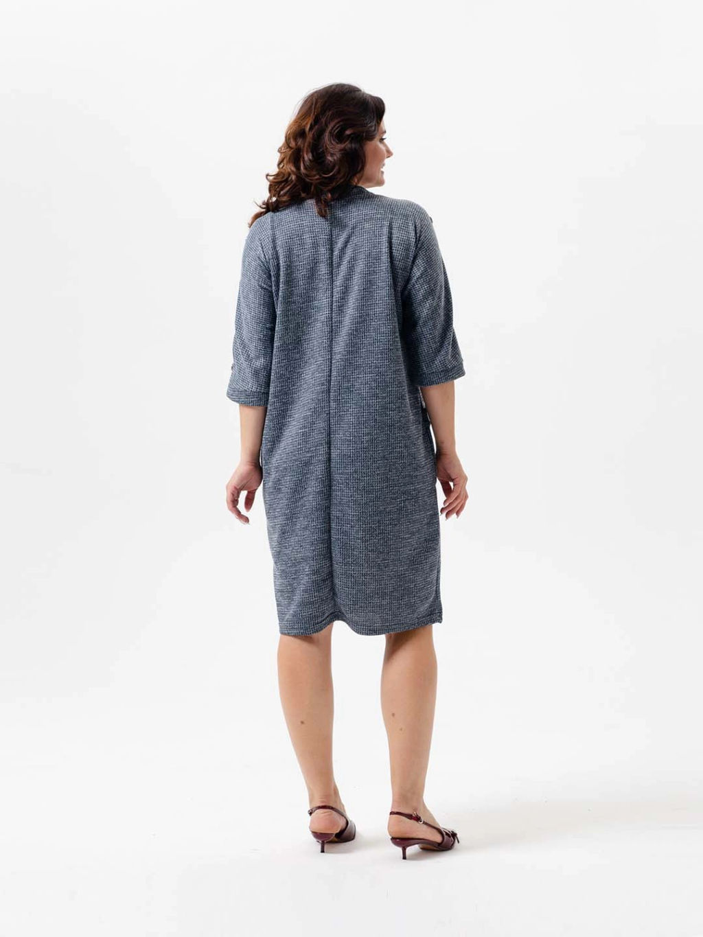 Платье женское, цвет Серо - голубой