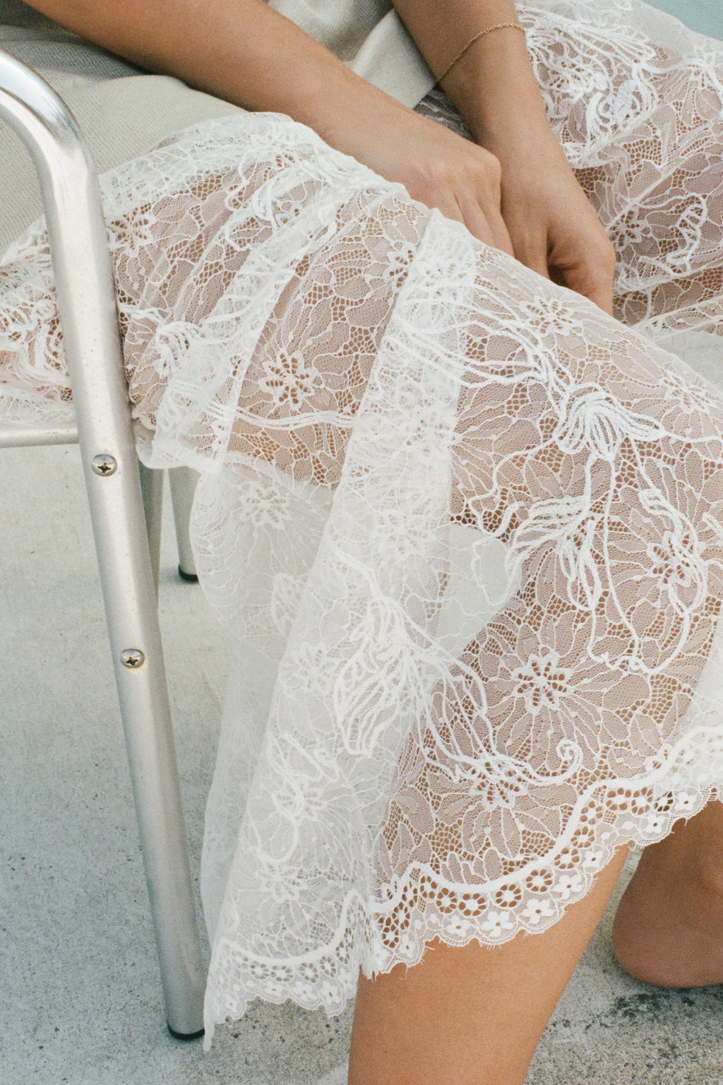 KNIT DRESS WITH COMBINED LACE - Zara фото 2