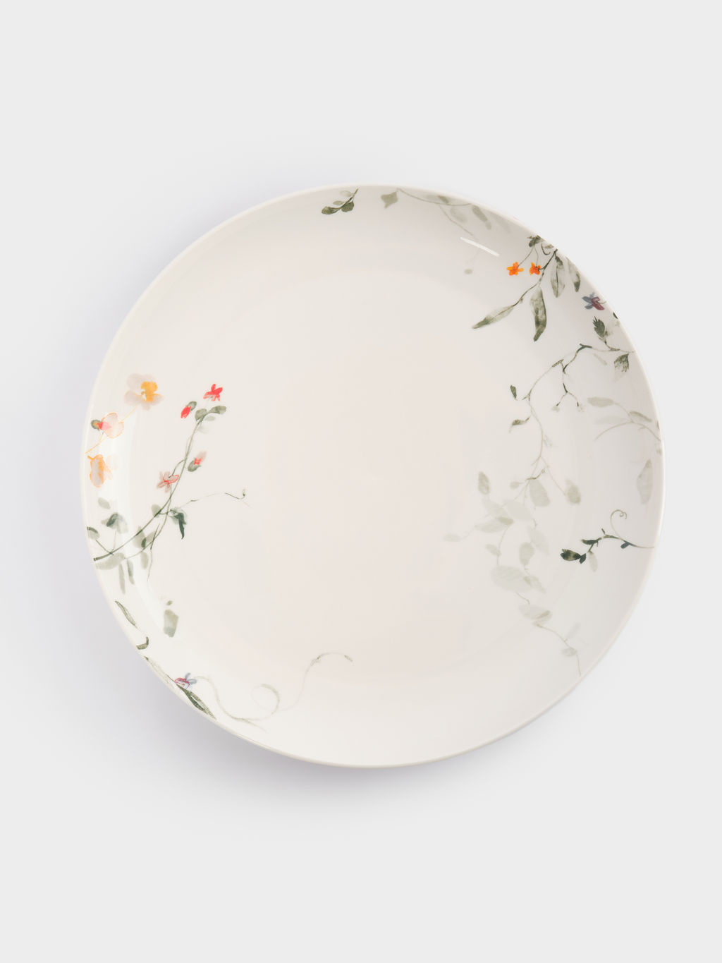 Тарелка обеденная, 27 см, фарфор N, белая, Цветы и листья, Primrose - Anna lafarg фото 2