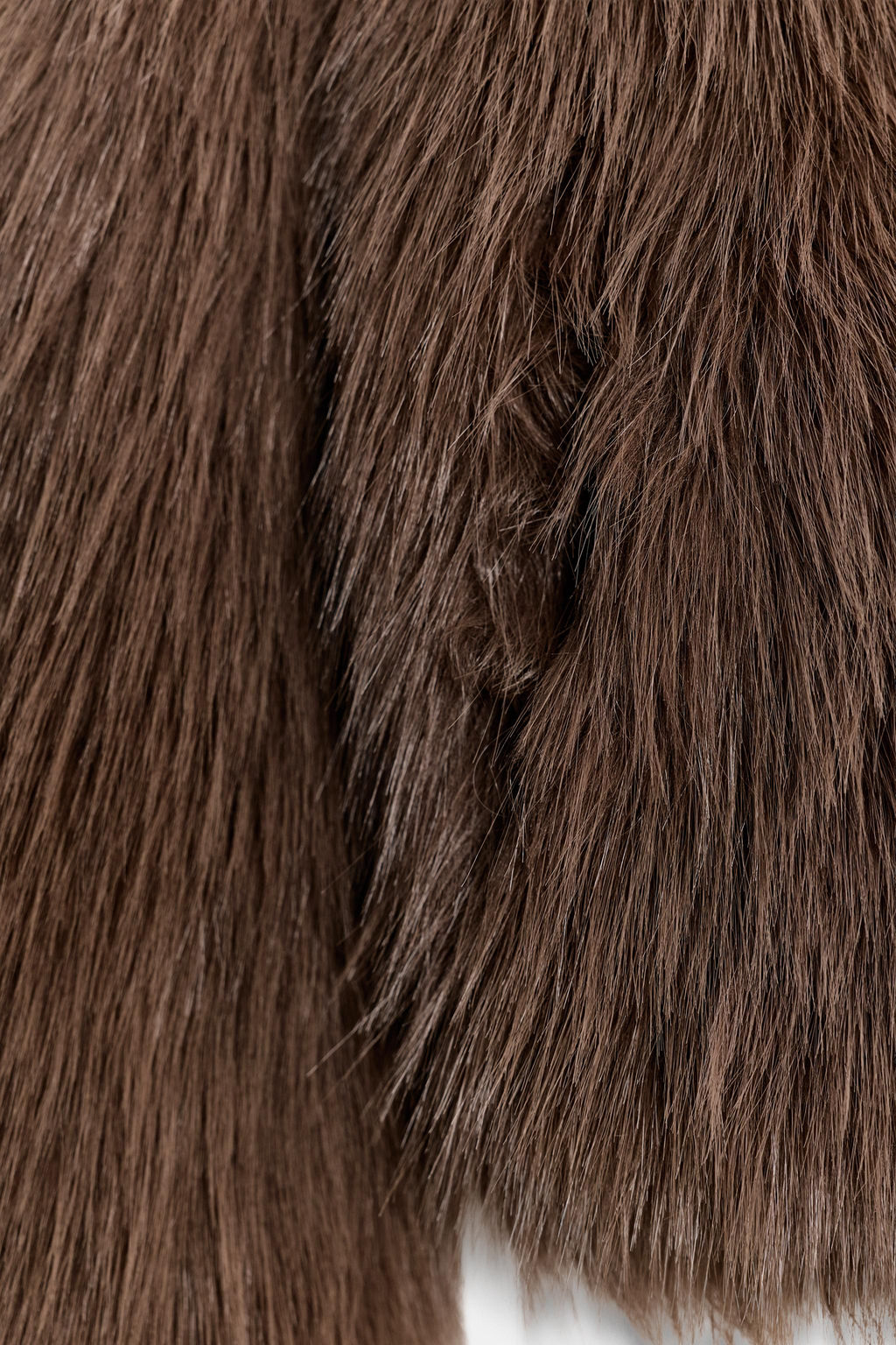 ABRIGO CORTO EFECTO PELO ZW COLLECTION / Marr?n - Zara фото 7