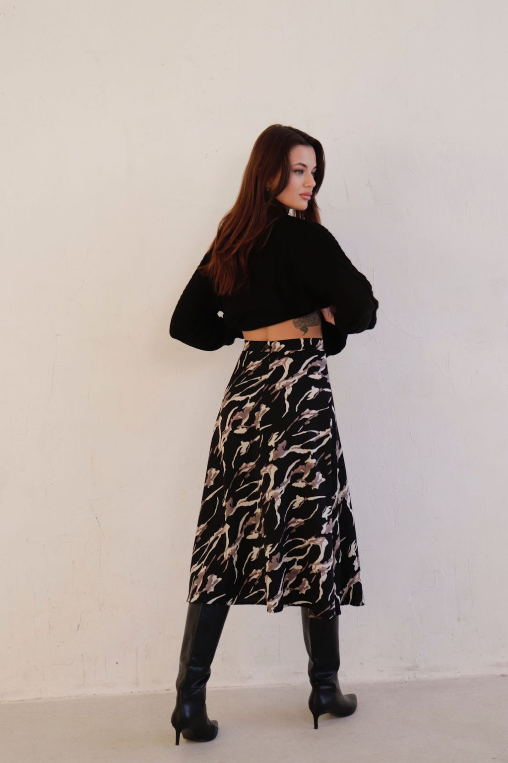 Юбка А-силуэта с принтом - Martichelli фото 39