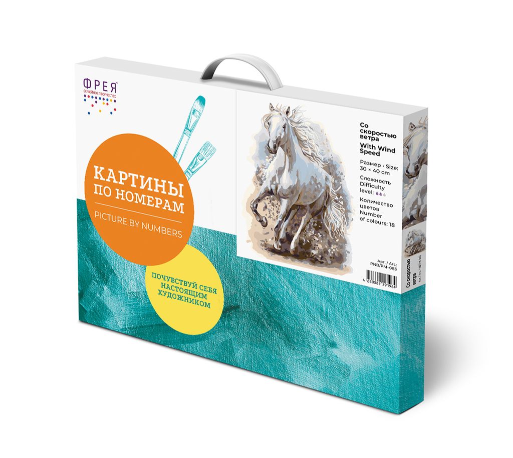 ФРЕЯ PNB/PM-083 Набор для раскрашивания по номерам 40 х 30 см Со скоростью ветра  фото 3