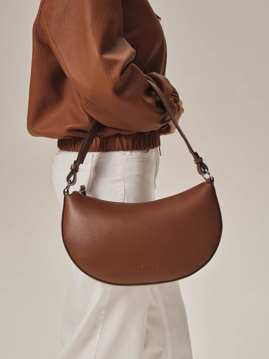 Сумка женская сэддл Azaro 31042 коппер