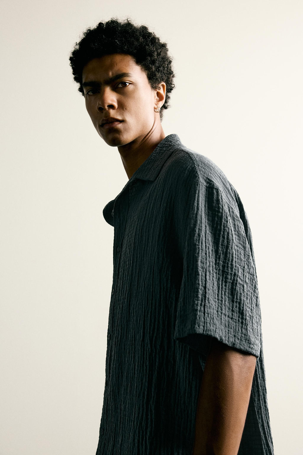 CAMISA RELAXED FIT RELIEVE / Azul - Zara фото 5