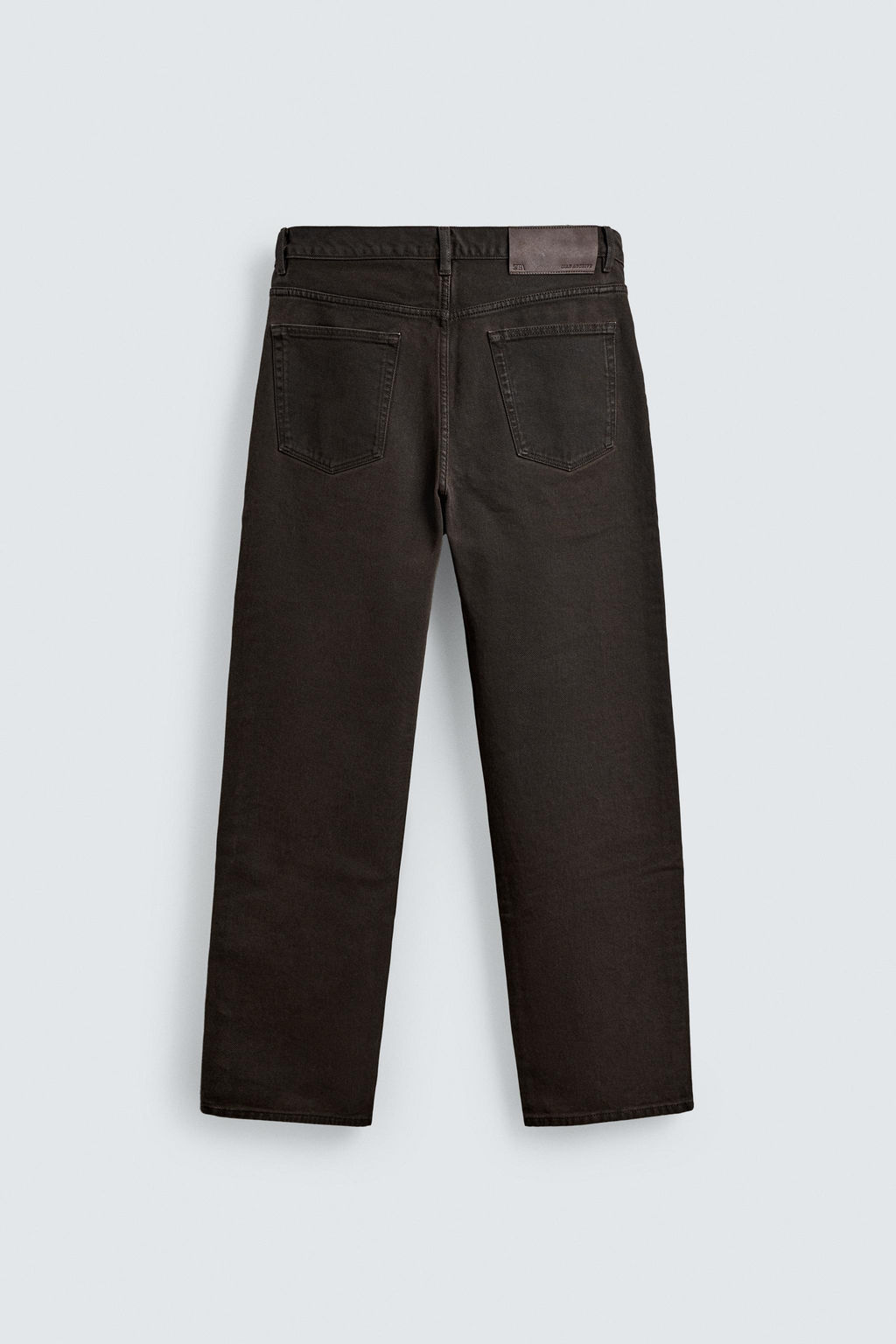WAXED FINISH STRAIGHT-LEG JEANS - Zara фото 8