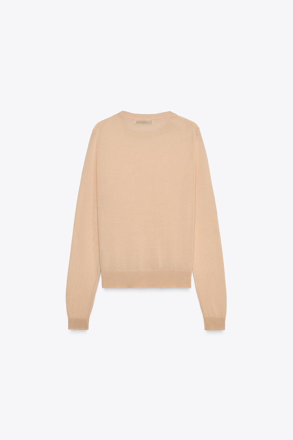 BASIC PLAIN KNIT SWEATER - Zara фото 12