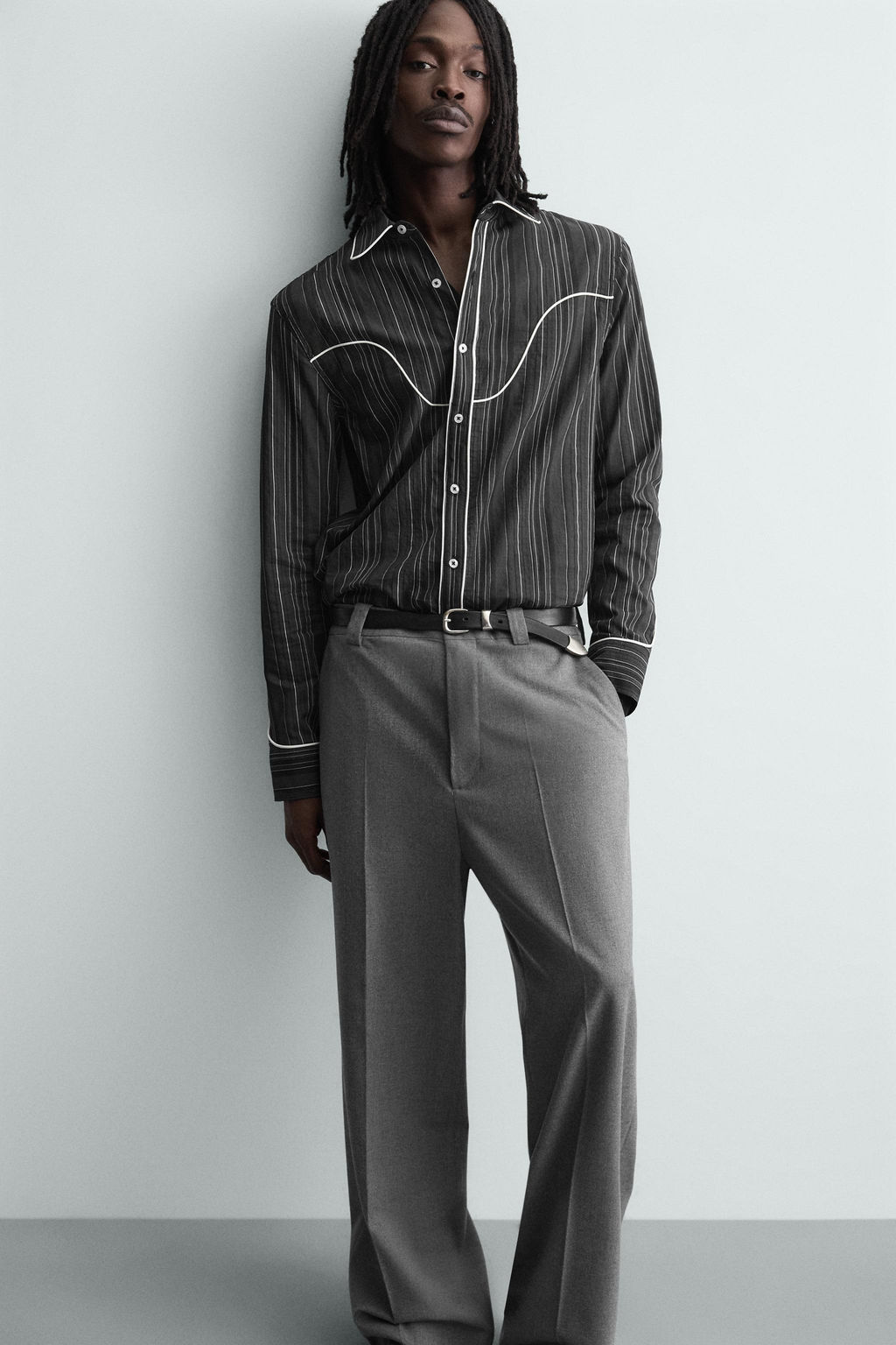 FLOWING WIDE-LEG TROUSERS - Zara фото 5