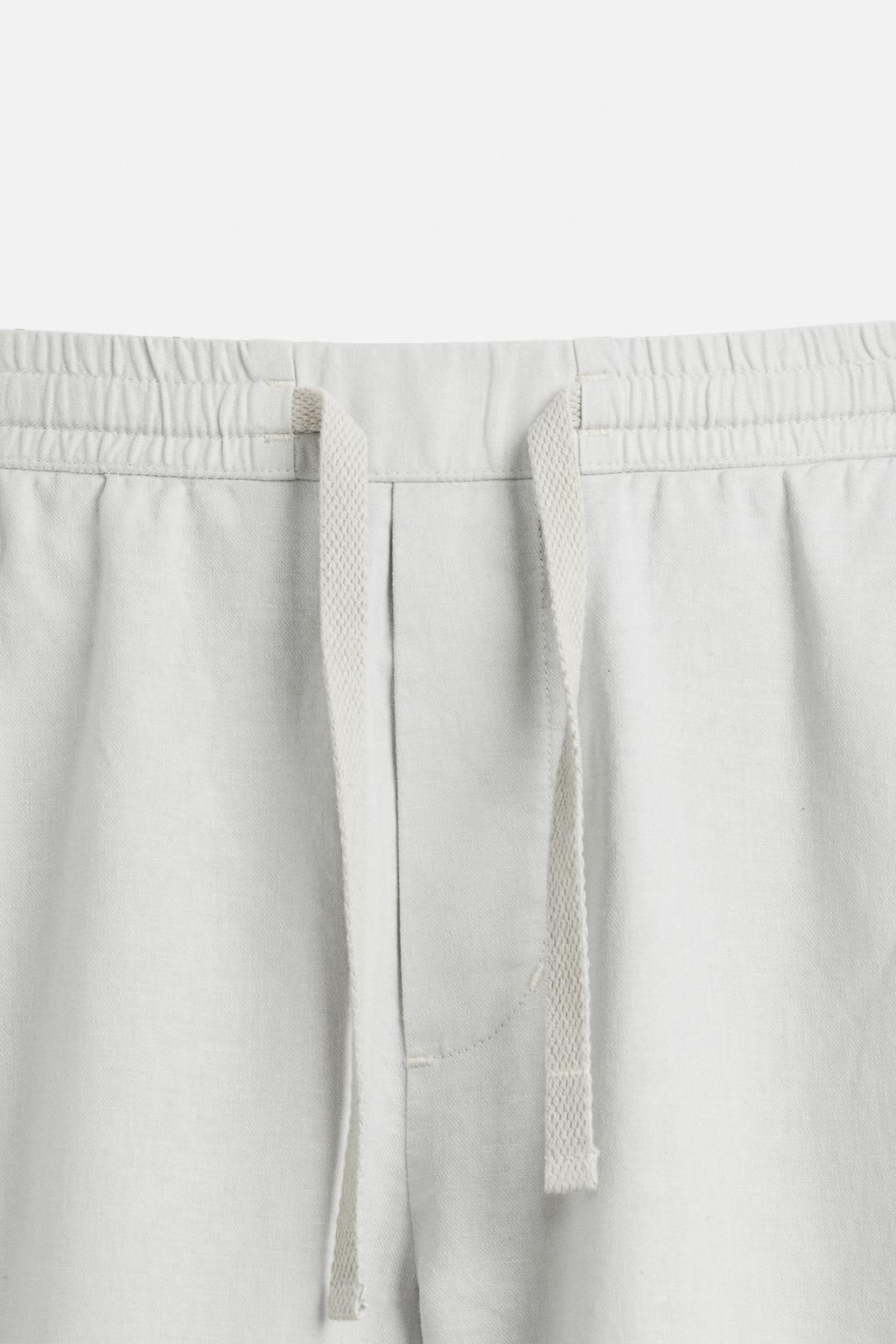 COTTON-LINEN RELAXED FIT TROUSERS - Zara фото 35