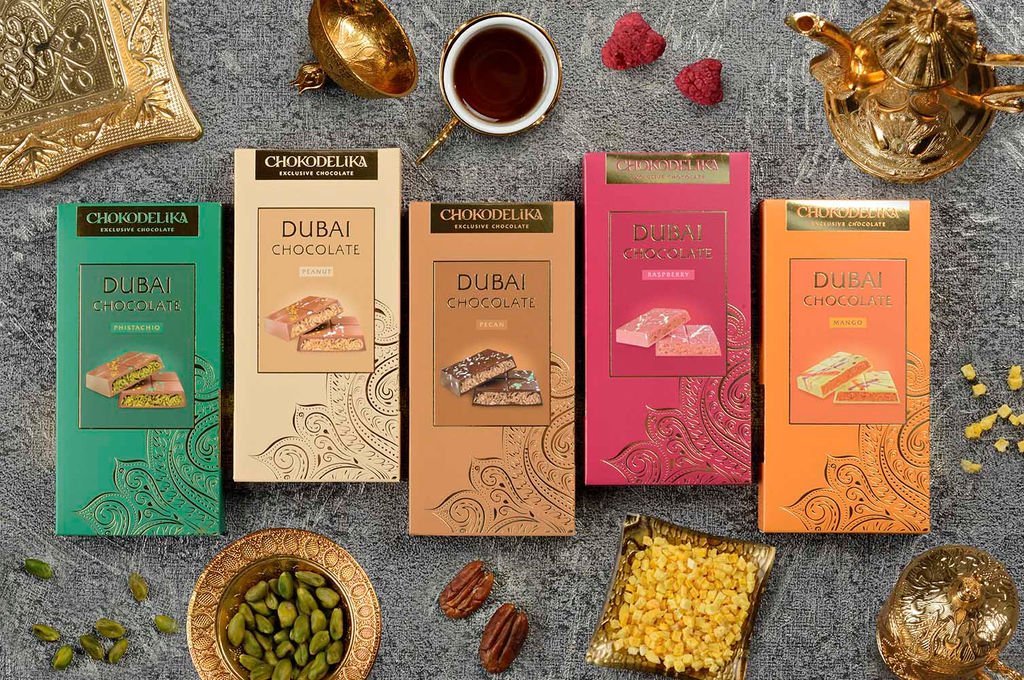 Шоколад белый с начинкой Dubai Raspberry с начинкой малина, 180 гр - Chokodelika фото 5