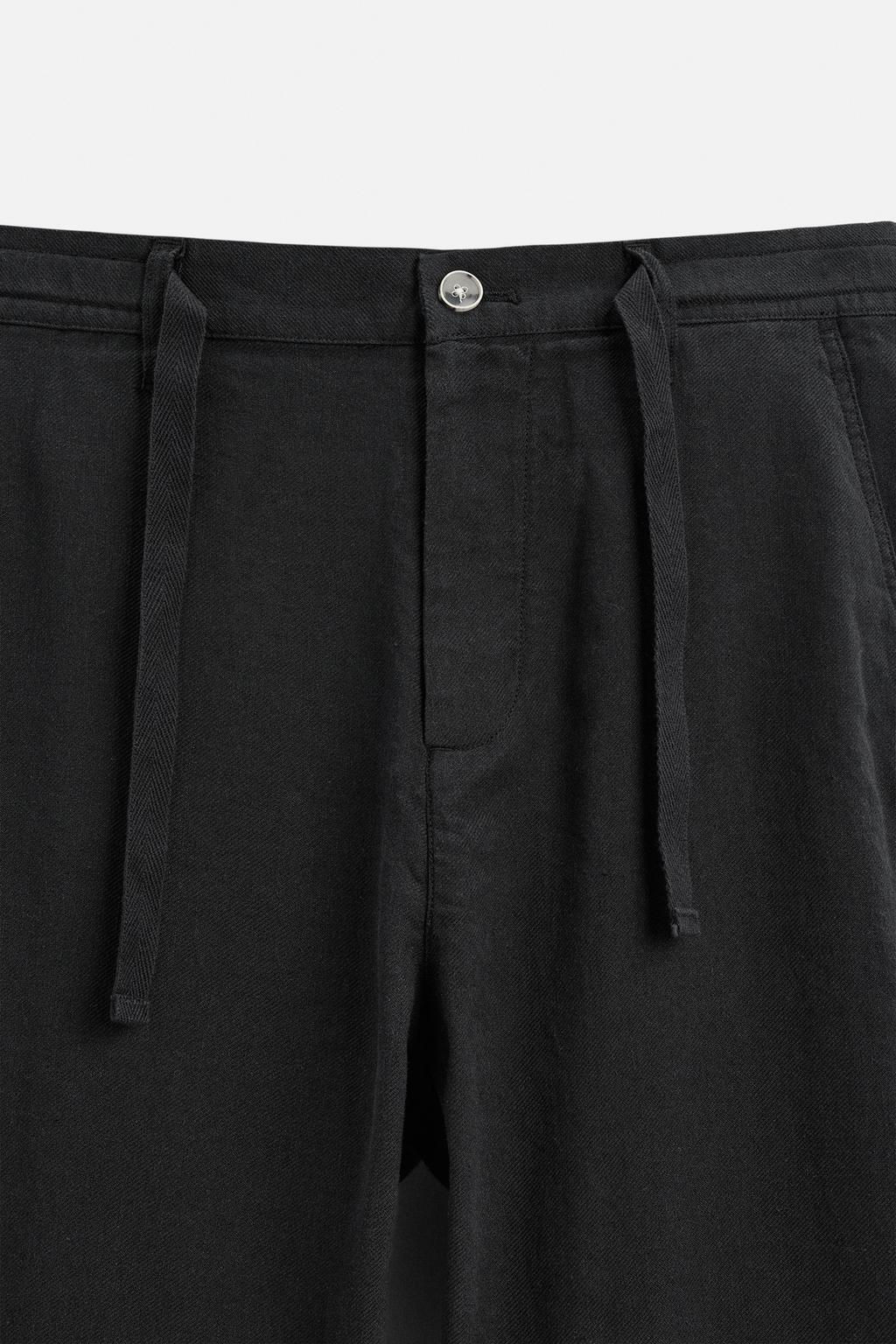 LINEN BLEND TROUSERS - Zara фото 26