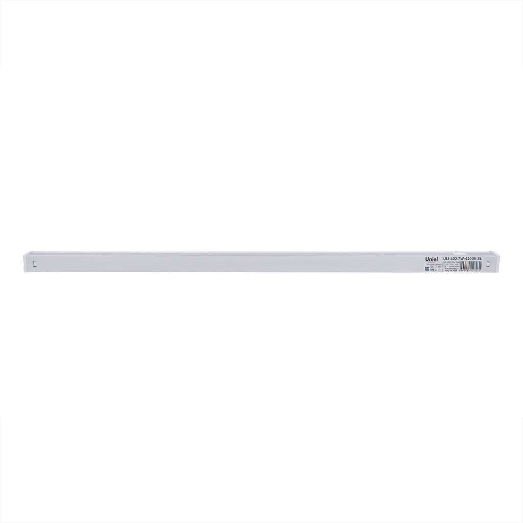 ULI-L02-7W-4200K-SL Линейный светильник LED (аналог Т5), 580Lm, 4200K, выключатель на корпусе.Цвет корпуса - серебристый.