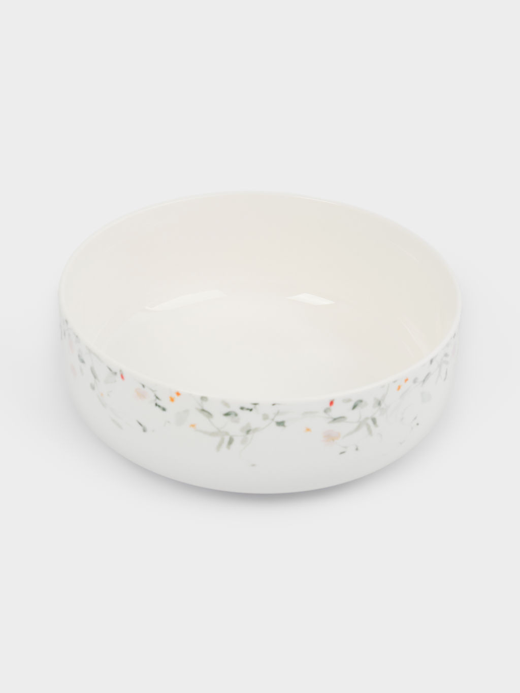 Салатник, 16х6 см, 700 мл, фарфор N, белый, Цветы и листья, Primrose - Anna lafarg фото 2