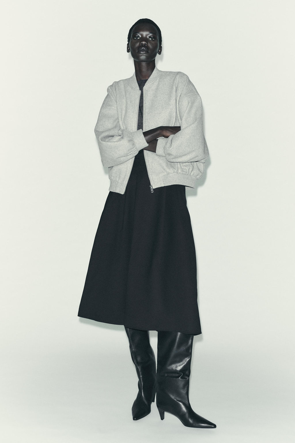 SOFT OVERSIZE BOMBER JACKET