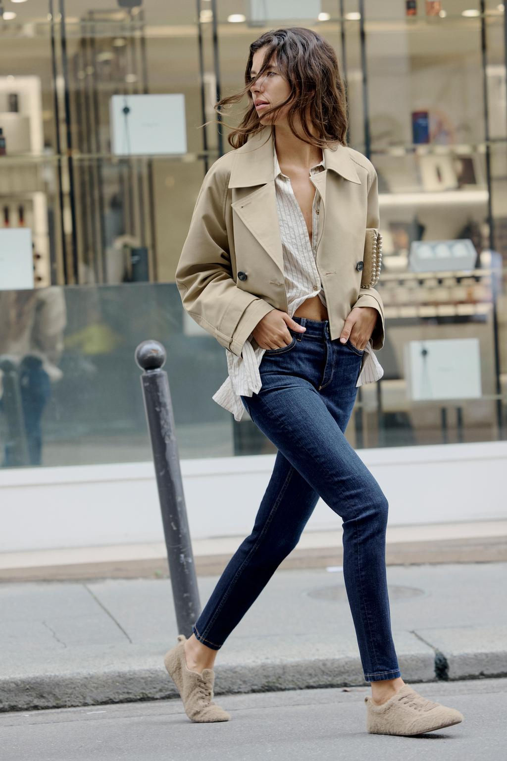 SHORT TRENCH-STYLE JACKET