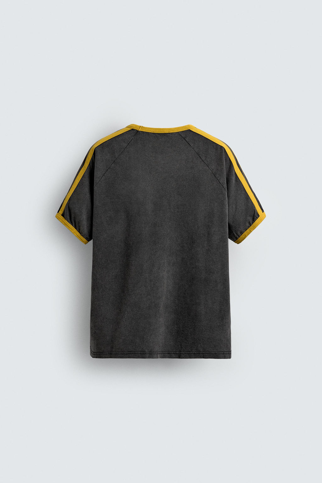 CONTRAST TEXT RIB T-SHIRT - Zara фото 8