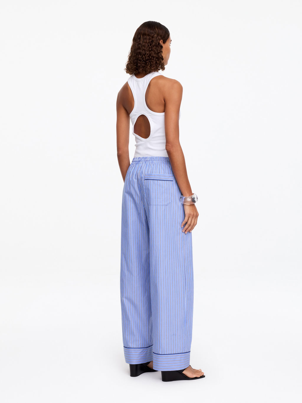 Pantalones de algod?n a rayas - H&m фото 4