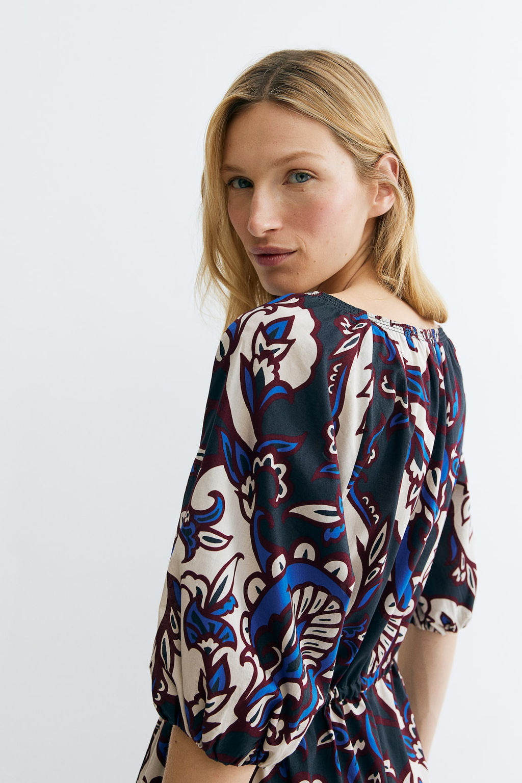 Vestido de algodon con cordon de ajuste - H&m фото 3