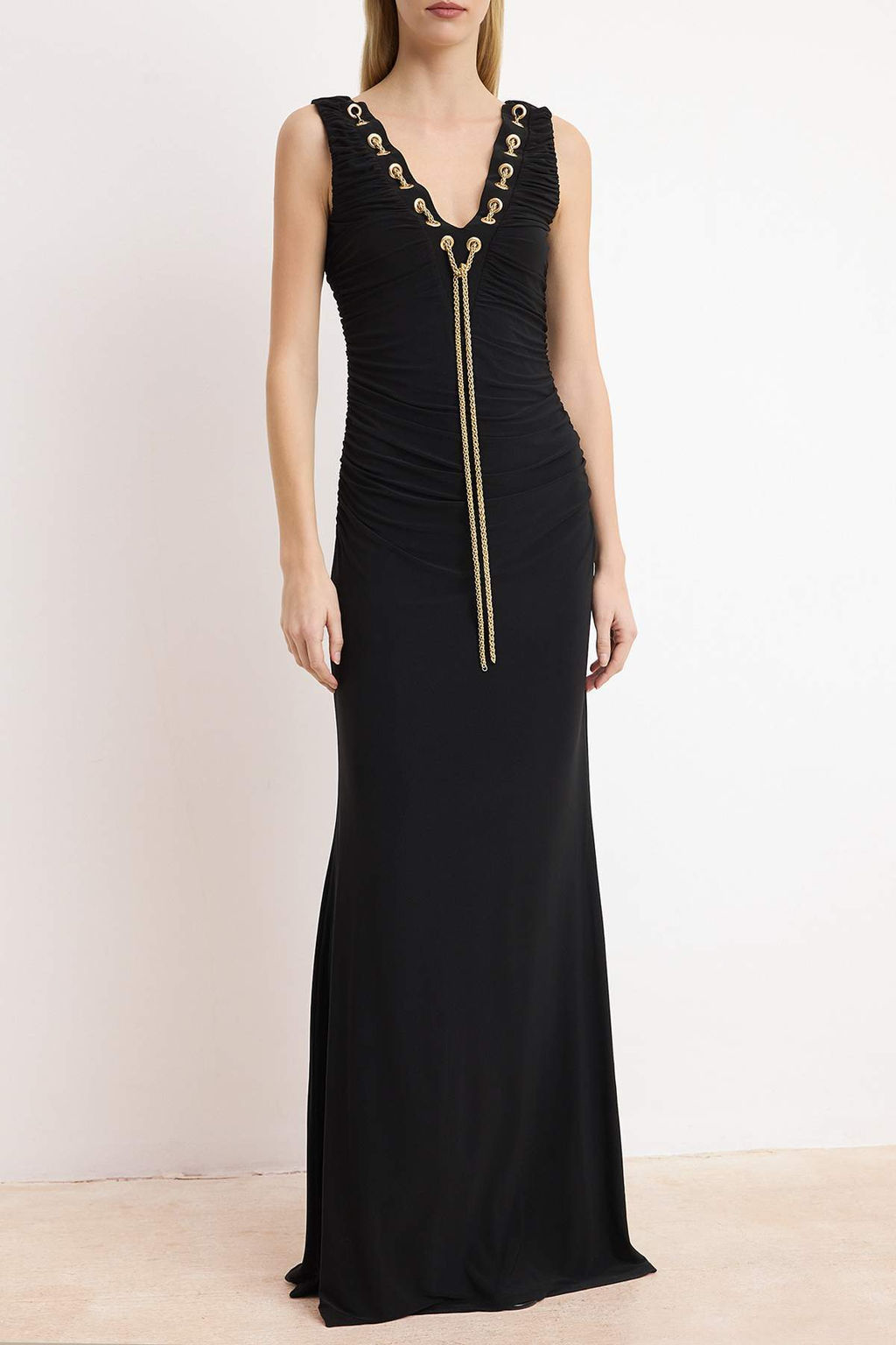 Siyah Aksesuar Detayl? Orme Maxi Abiye & Mezuniyet Elbisesi TPRSS26AE00040 - Trendyolmilla фото 3