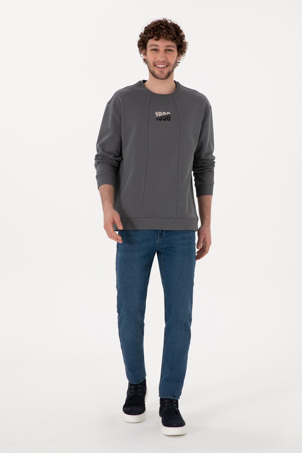 Erkek Antrasit Sweatshirt Sepette S_rpriz _ndirim - U.s. polo assn фото 4