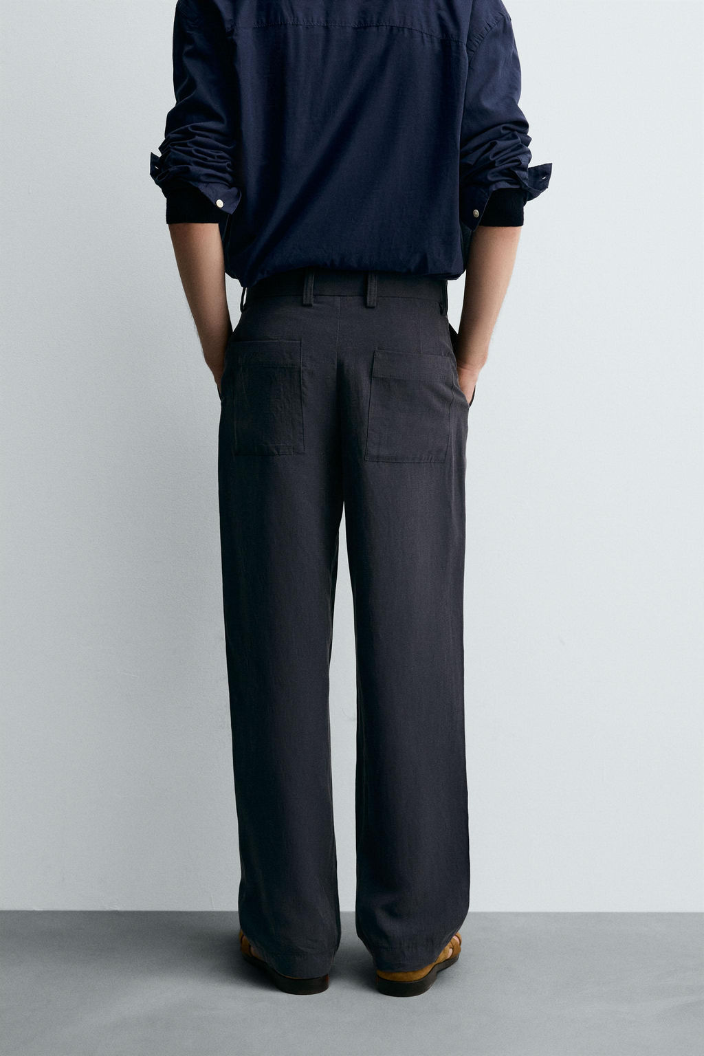 STRAIGHT-LEG FLOWING TROUSERS - Zara фото 3