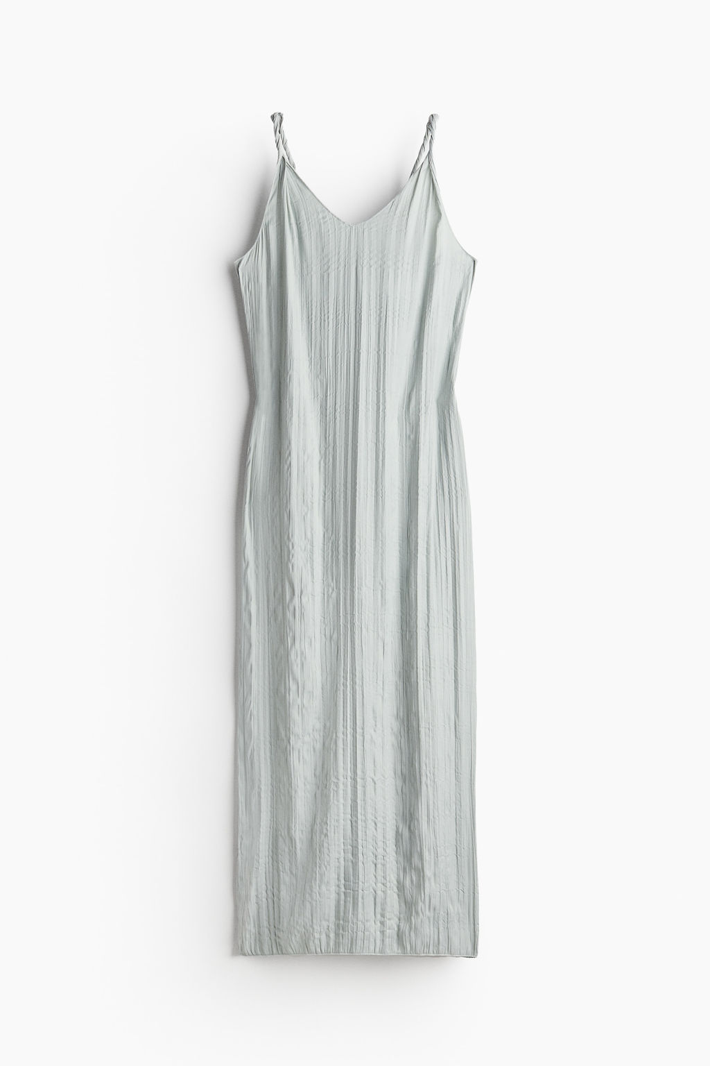Vestido de saten arrugado con detalle girado - H&m фото 7