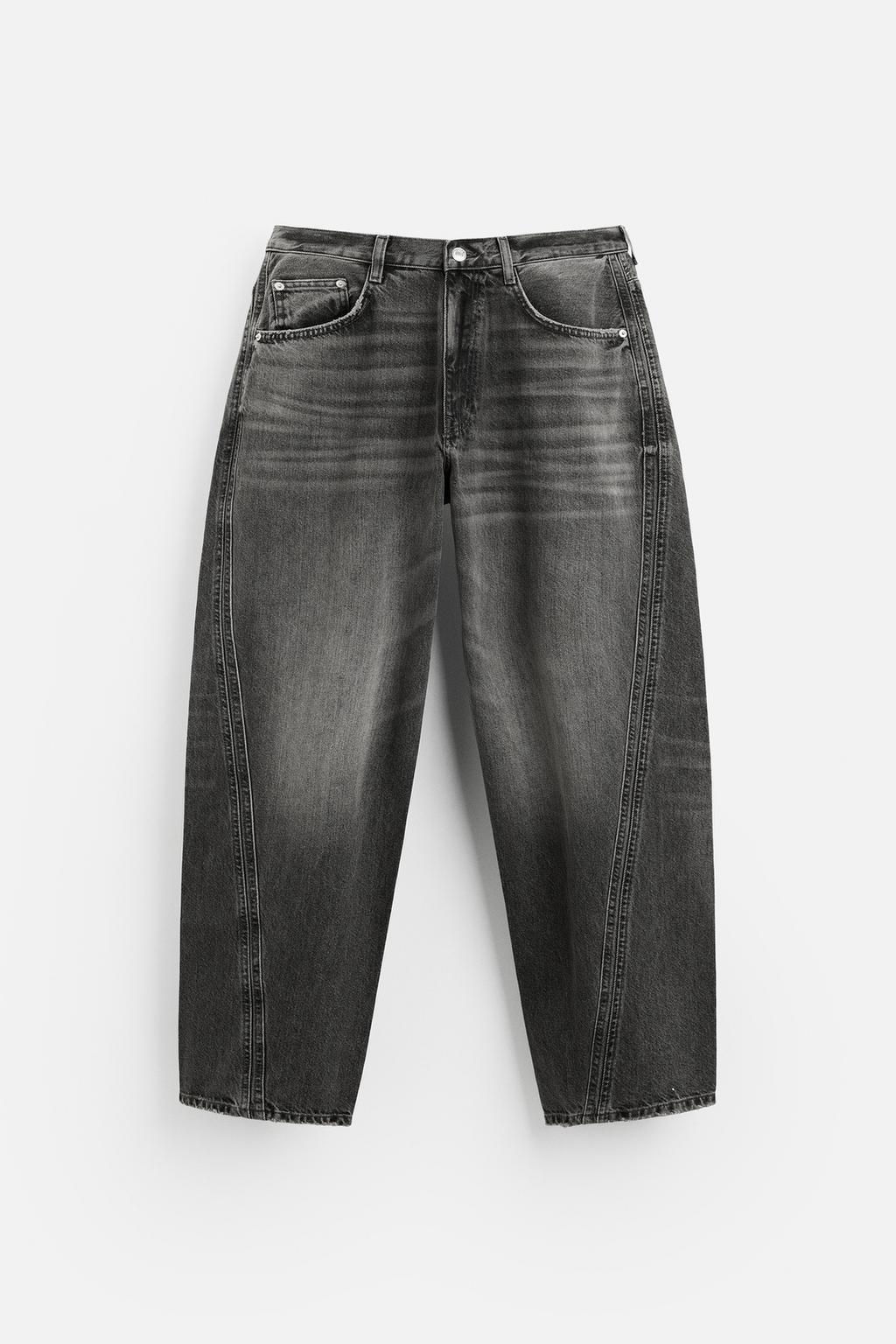 BAGGY JEANS WITH SEAM DETAIL - Zara фото 6