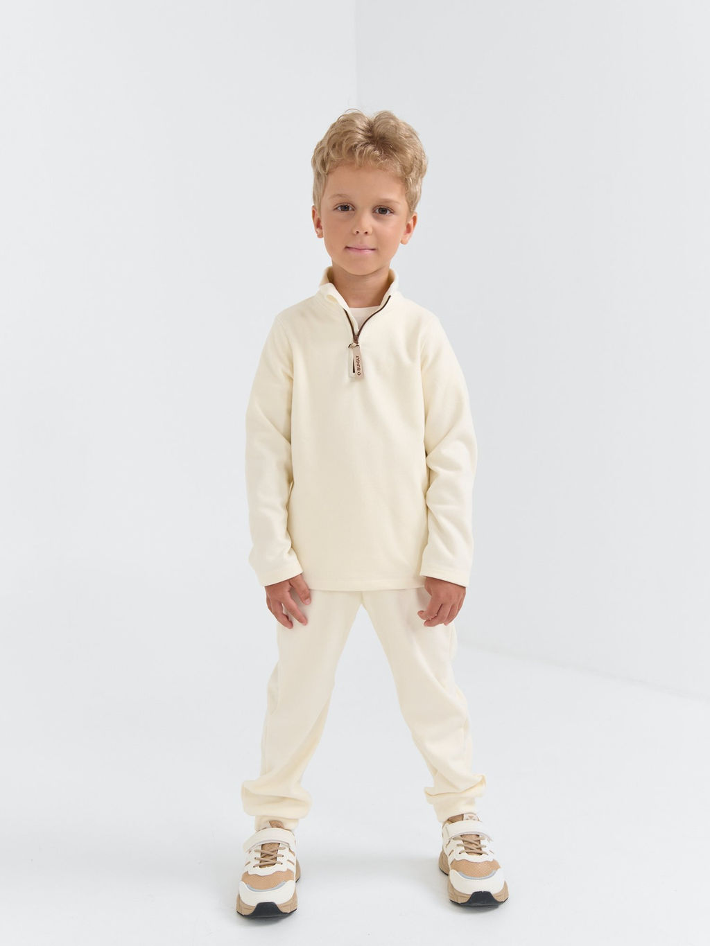 Олимпийка флисовая Молоко - Bungly фото 5