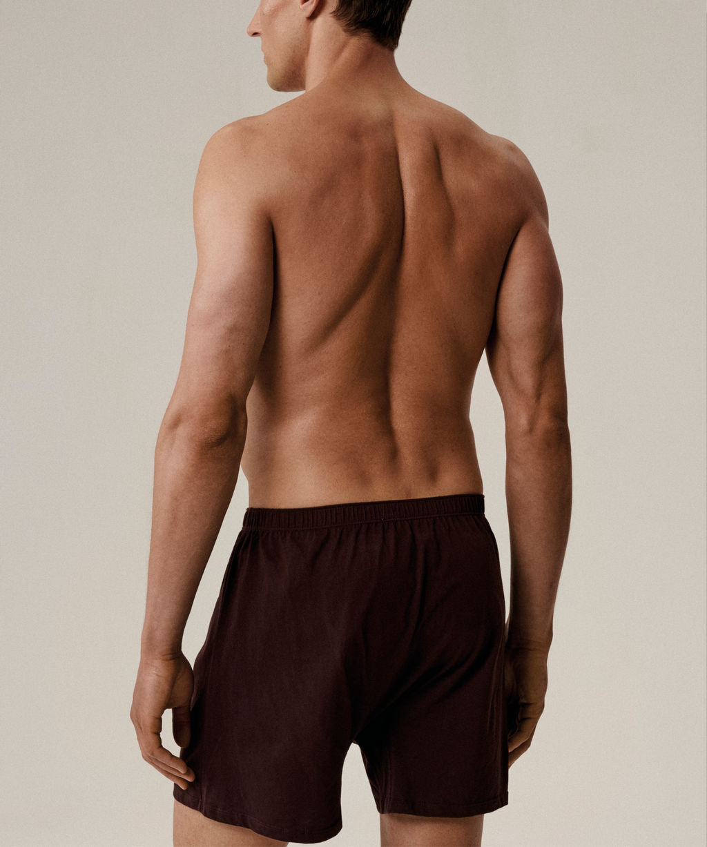 ATLANTIC 2MBX-054 Трусы боксеры Solid - набор 2 шт. баклажан + хаки  фото 3