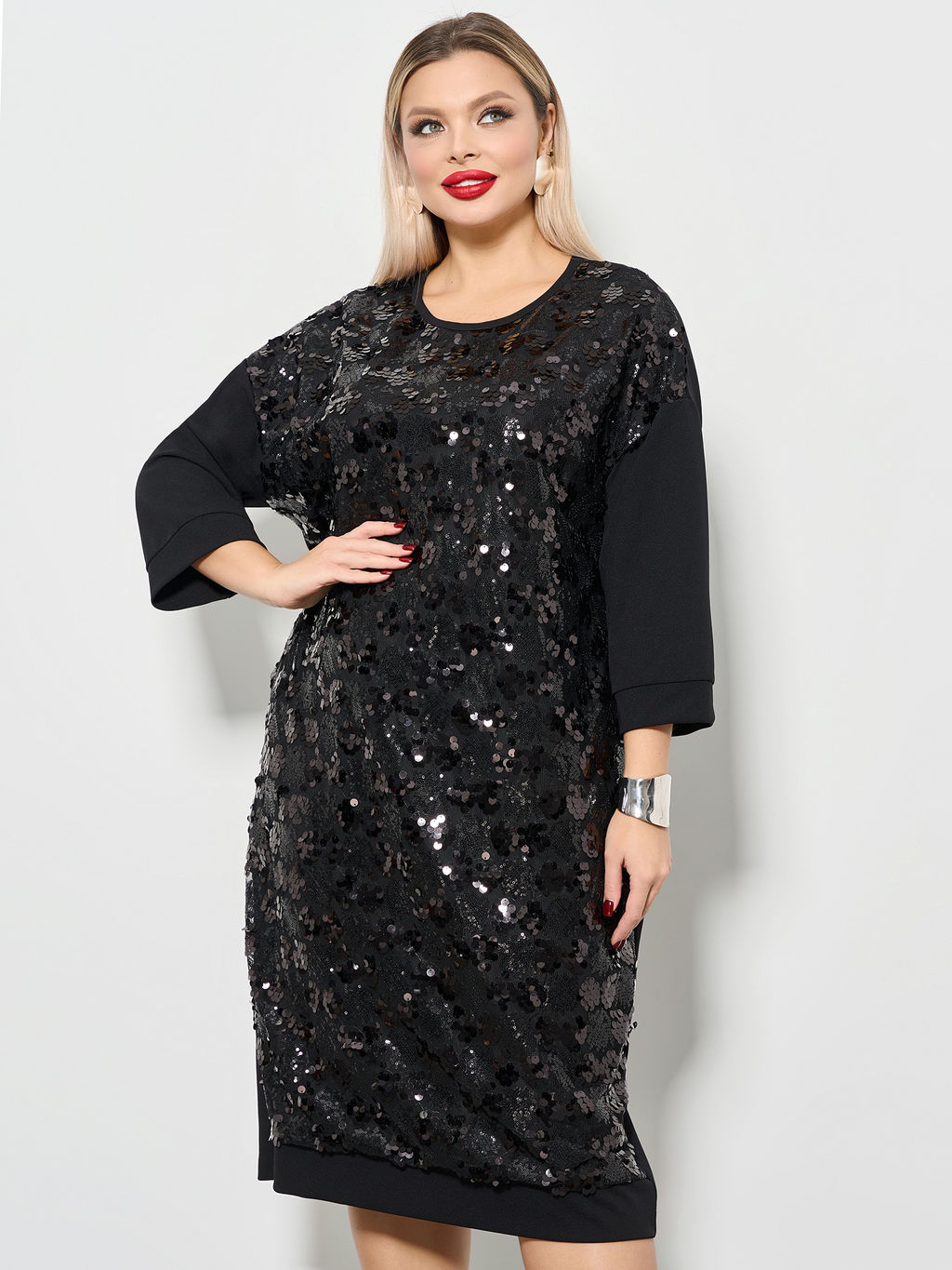 Платье 0125-8а чёрный кристалл - Aquarell фото 8