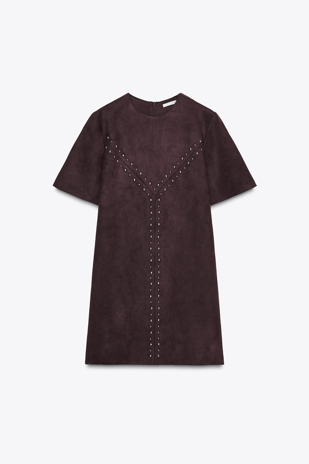 STUDDED FAUX SUEDE DRESS - Zara фото 5