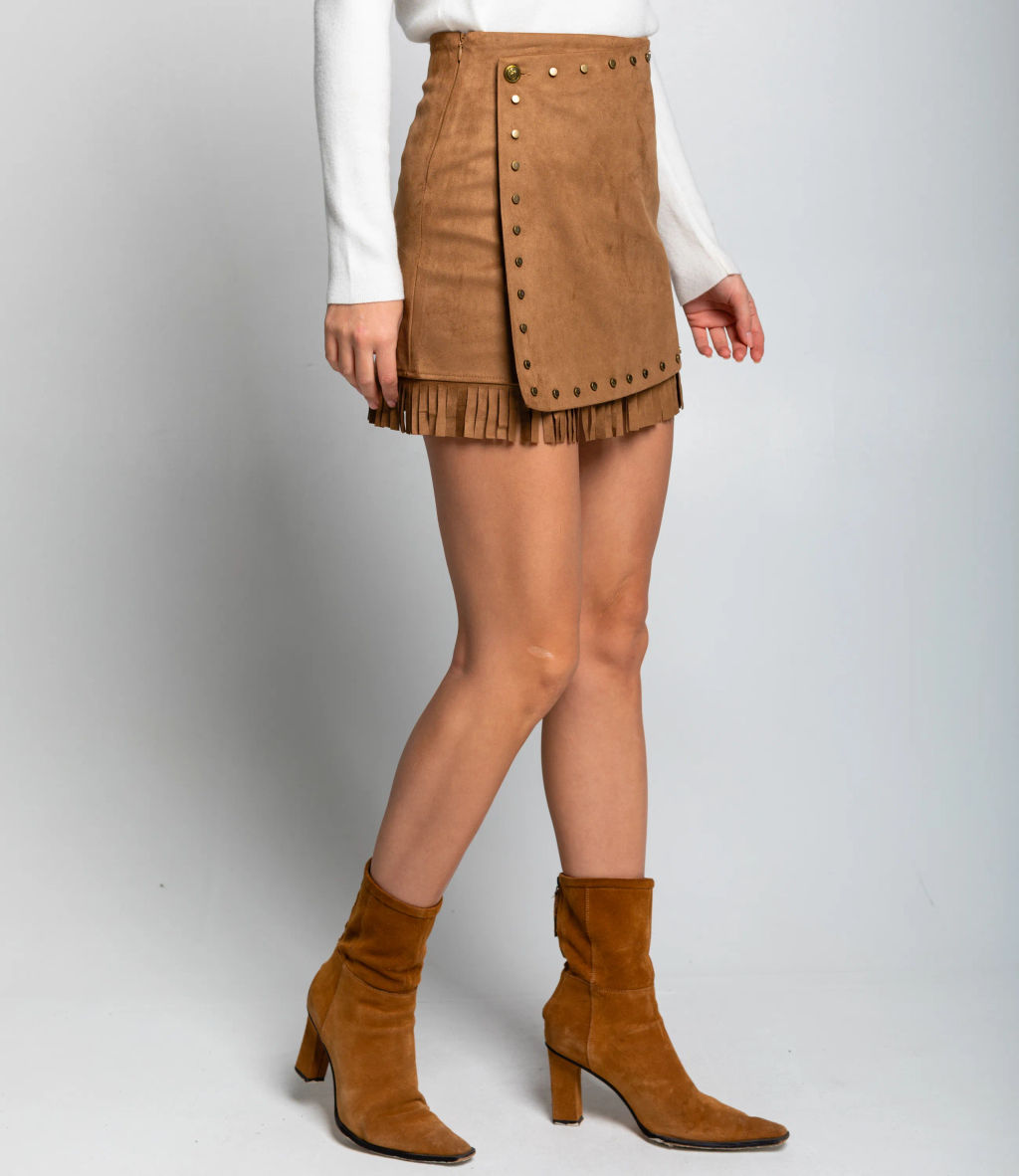 Юбка #КТ2510, коричневый - Dommod фото 3