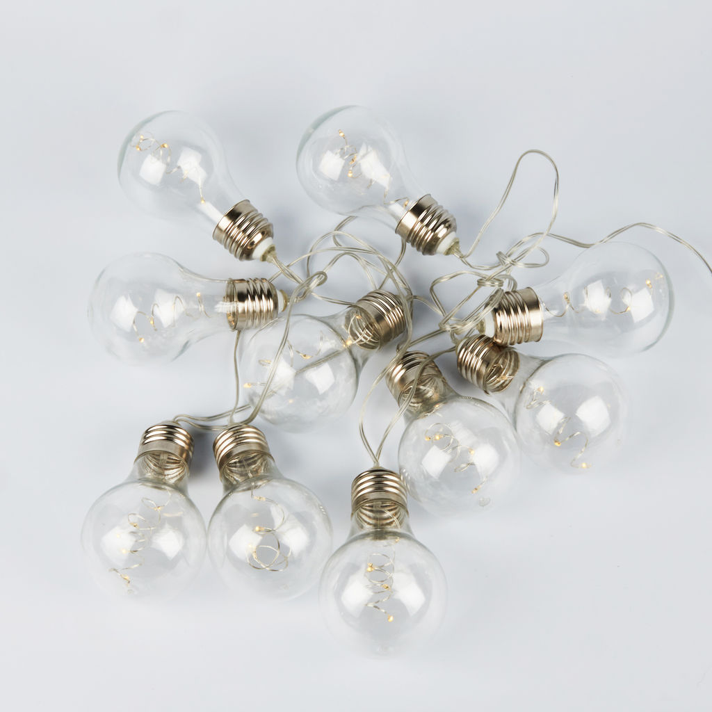 ULD-S1800-050/STB/3AA WARM WHITE IP20 RETRO BULBS-1 Гирлянда светодиодная Лампочки ретро-1, на батарейках 3AA (не в/к), 1,8м. 50 светодиодов. Теплый белый свет. Провод прозрачный. TM Uniel