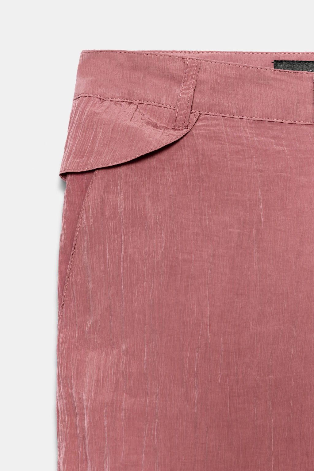 PANTAL?N CAPRI FLUIDO / Rosado oscuro - Zara фото 7
