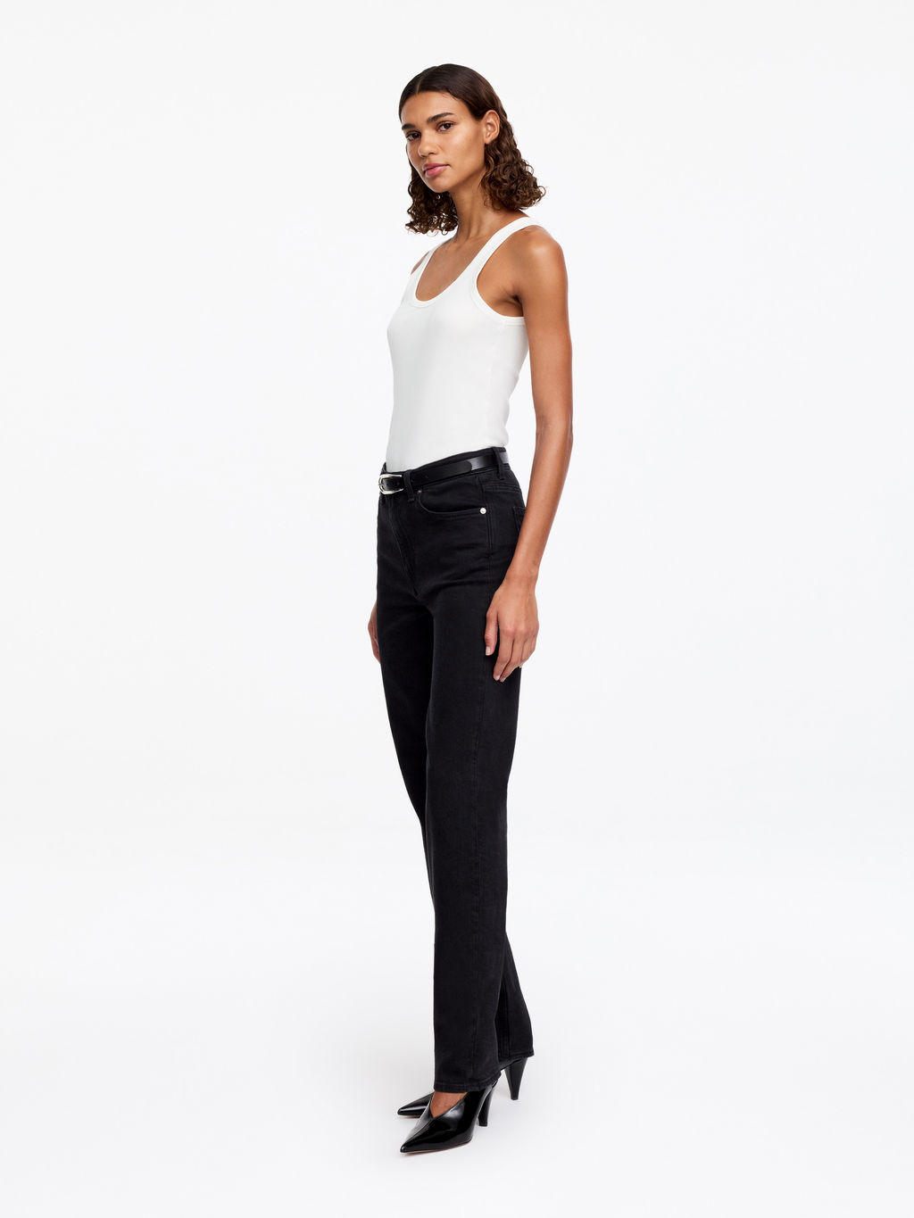 Top sin mangas con escote redondeado - H&m фото 9