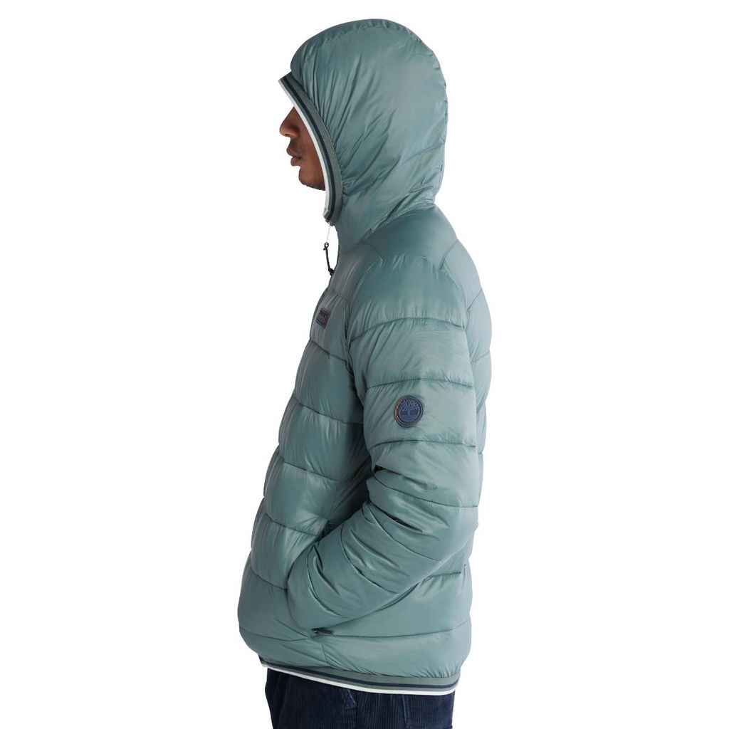 Куртка Timberland Jacket Hooded Mid Weight зеленая  фото 2