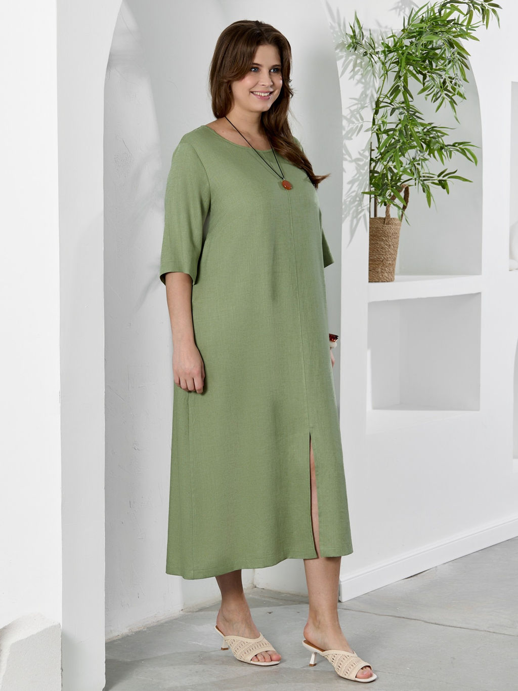 Платье Камео-1 из вискозы со льном - Виотекс фото 21