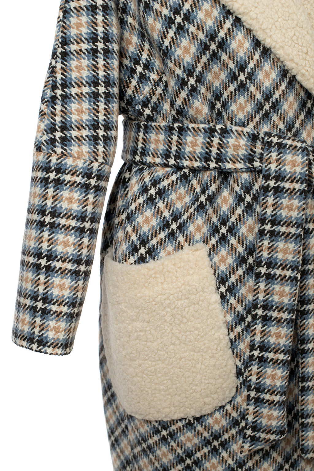 02-3152 Пальто женское утепленное (пояс) - El podio фото 9